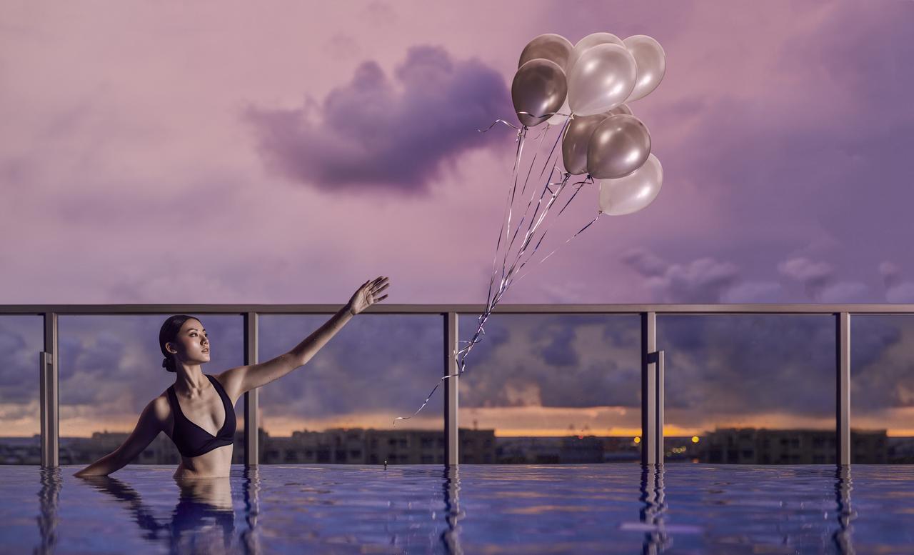Silks Club Hotel Kaohsziung Kültér fotó The Sky Pool